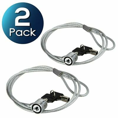 2 Pcs New Notebook Laptop Computer Lock Security Chain Cable With Key