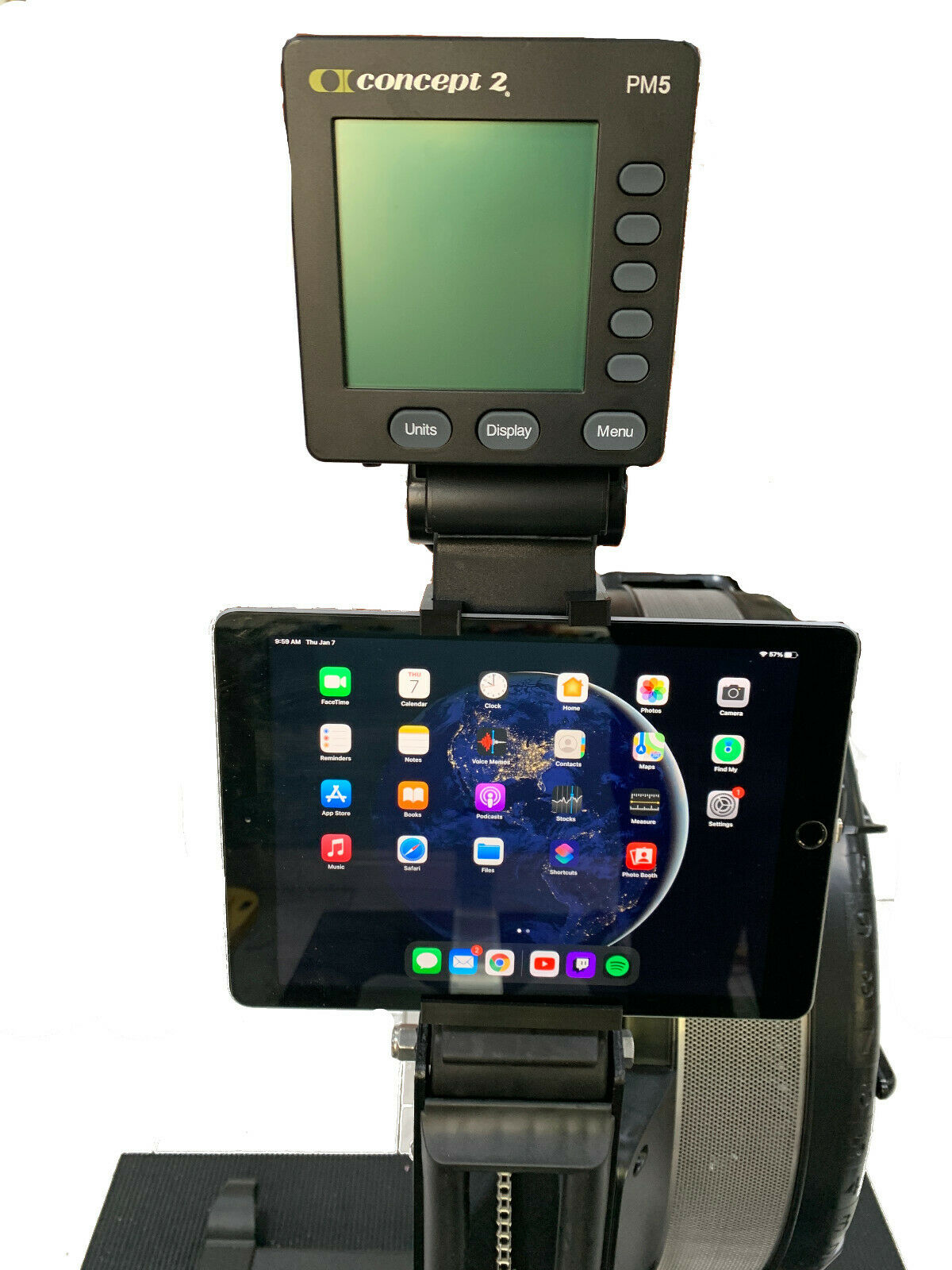 Concept2 Model C & D - Phone And Tablet Ipad Holder Up To 11in Screen Size