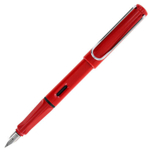 Lamy Safari Fountain Pen, Shiny Red Barrel, Medium Nib (l16m)