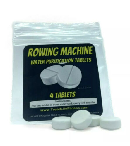 Rowing Machine Waterrower Purification Tablets |  Tank Cleaner | 4-pack
