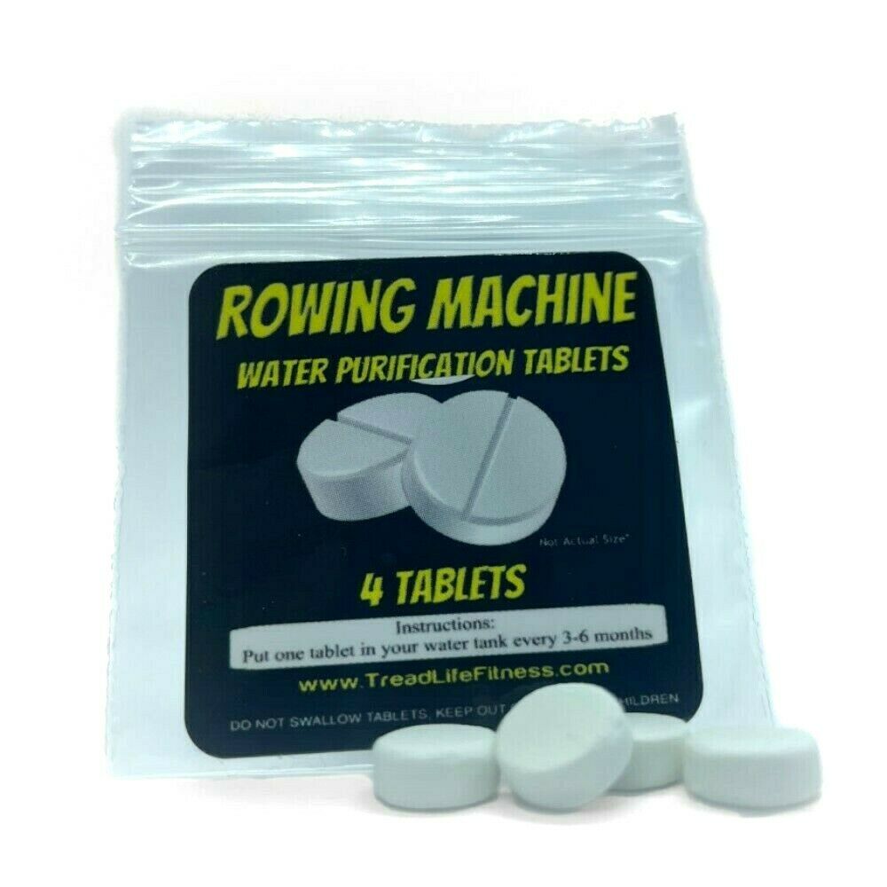 Rowing Machine Water Purification Tablets | Rower Tank Cleaner | 4-pack