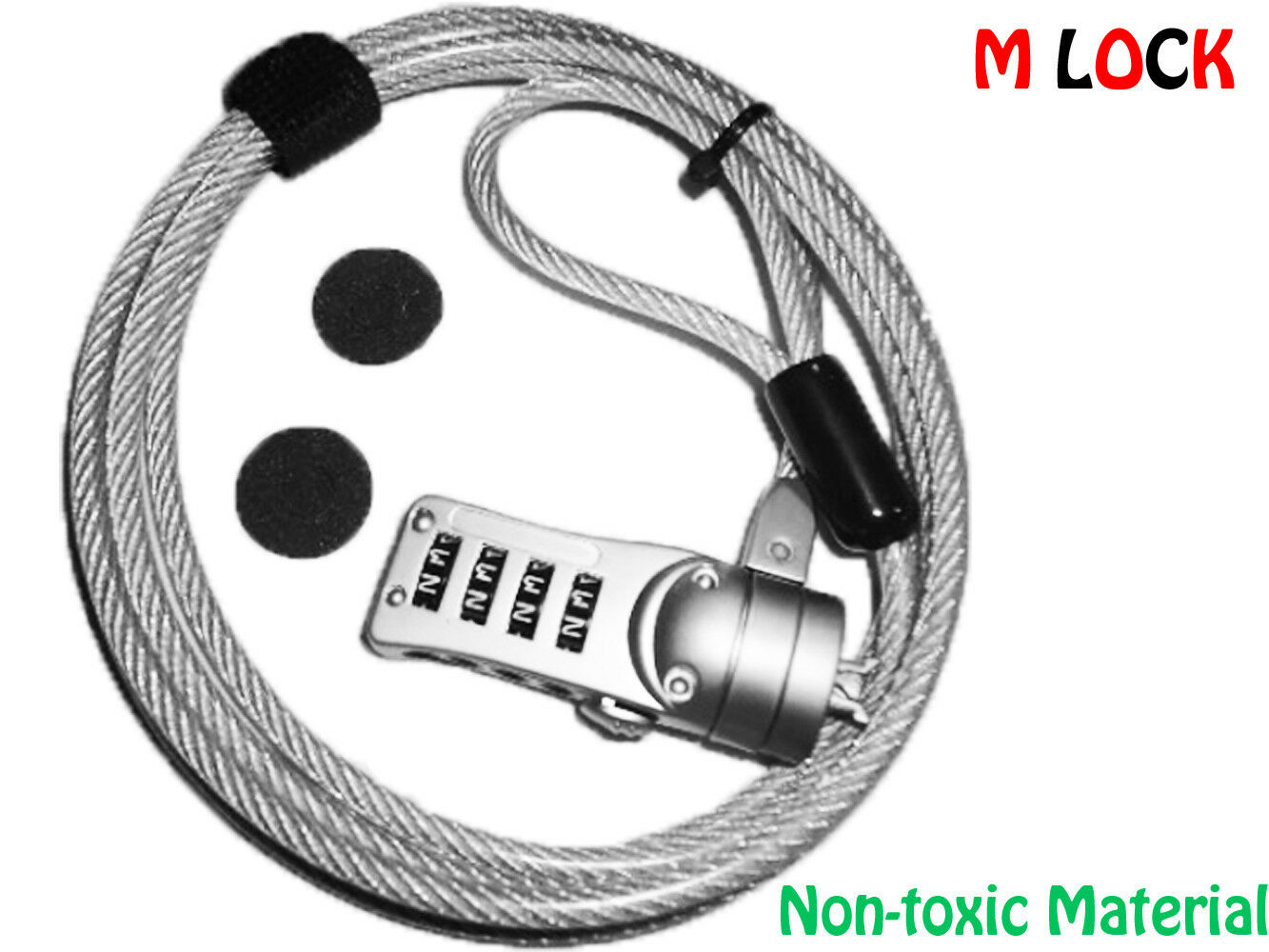 Laptop Notebook 4-dail Combination Lock With Chain Cable Hp Toshiba Lenovo Dell